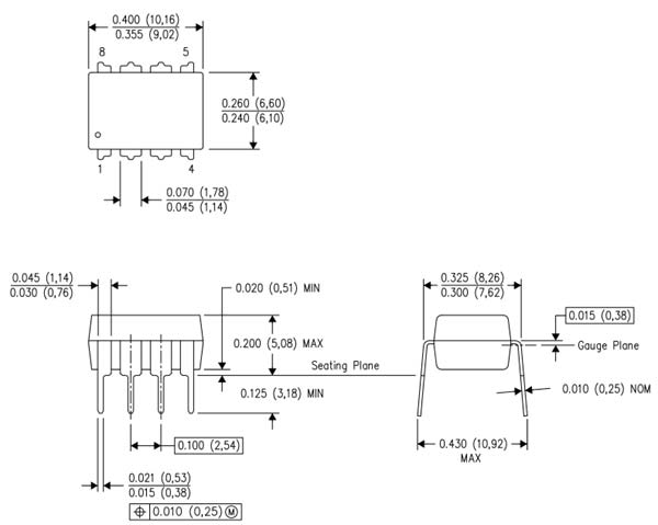 2D model of Op-amp IC LM741