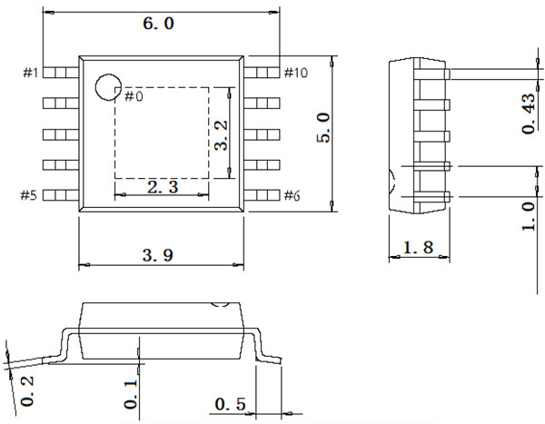 CH224K 2D Model and Dimensions