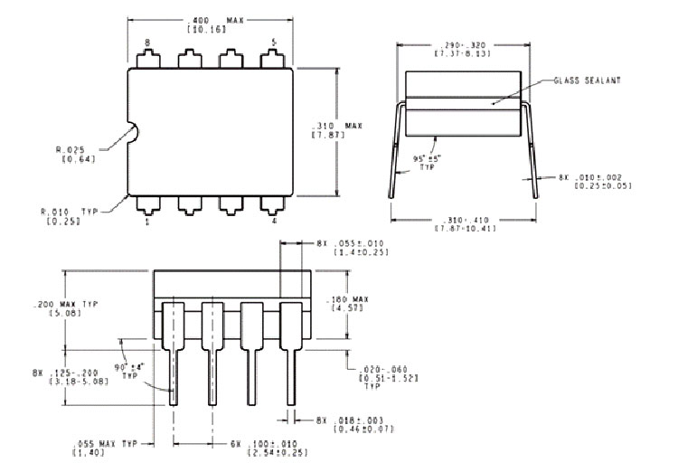 MID400 AC Line Logic Optocoupler 2-D Model