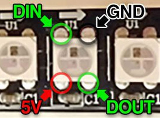 NeoPixel Pin Identification